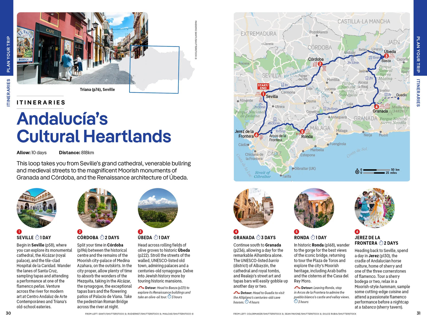 Andalucia Travel Guide Book by Lonely Planet - Sample Page