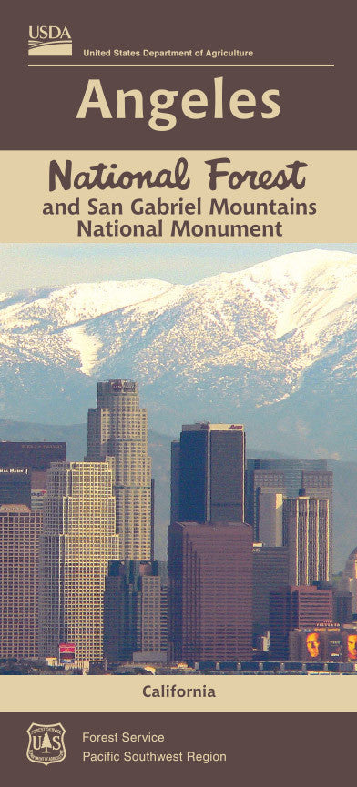 Angeles National Forest & San Gabriel Mountains National Monument USFS Map