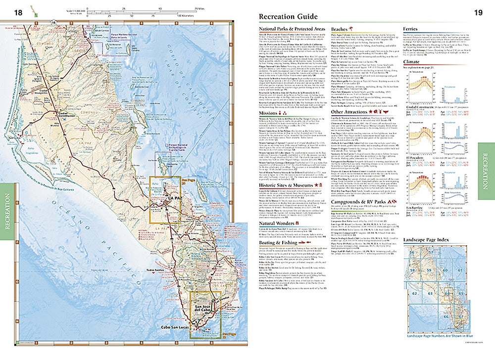 Baja California Road & Recreation Atlas by Benchmark Maps - Recreation Guide Page