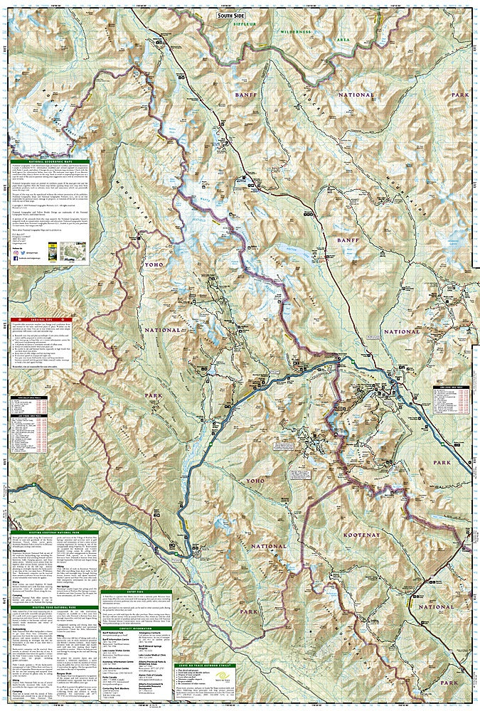 Banff North Trails Illustrated Topographic Map #901- Map