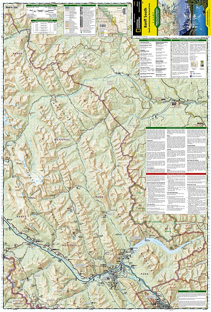 Banff South Trails Illustrated Topographic Map #900 - Map