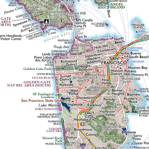 The Greater San Francisco Bay Area map