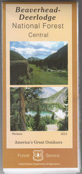 Beaverhead-Deerlodge National Forest - Central Region NFS Map - Cover