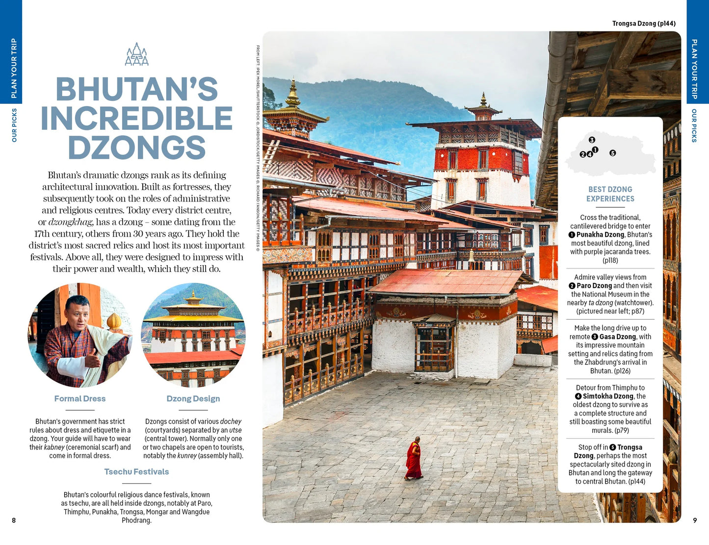 Bhutan Travel Guide Book by Lonely Planet - Sample Page