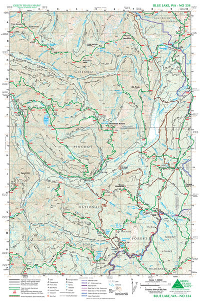 Blue Lake, WA - Green Trails Map #334