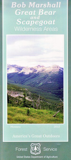 Bob Marshall, Great Bear & Scapegoat Wilderness Areas USFS Map - Cover