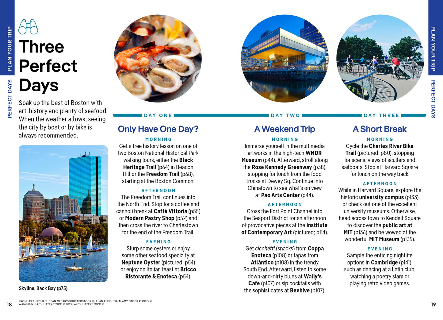 Boston Pocket Travel Guide Book by Lonely Planet - Sample Page