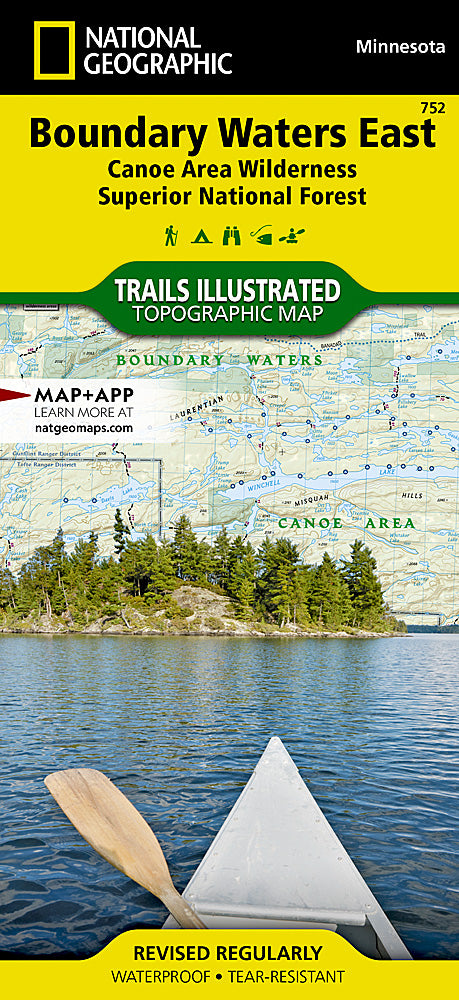 Boundary Waters Canoe Area Wilderness East Trails Illustrated Topographic Map #752 - Cover
