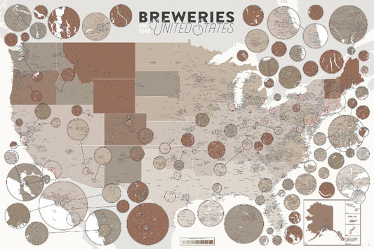 Breweries of the United States Map