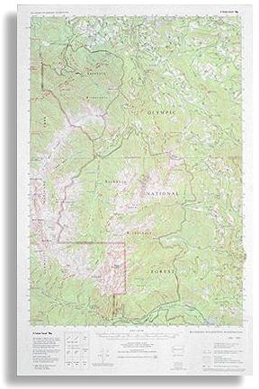 Buckhorn Wilderness Hikiing Map by Custom Correct Maps