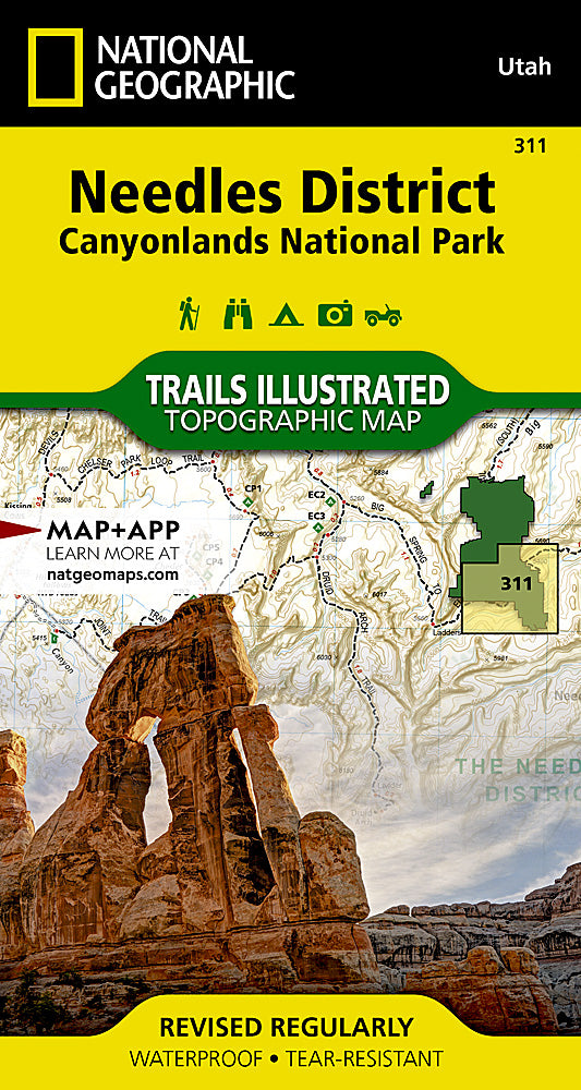 Canyonlands National Park Needles District Trail Illustrated Topographic Map #311 - Cover
