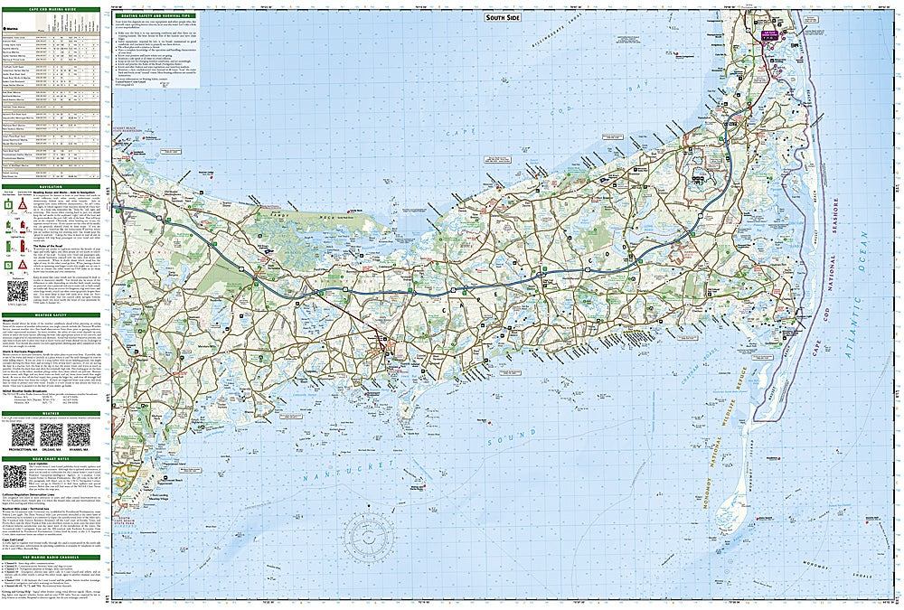 Cape Cod Trails Illustrated Topographic Map #250 - Map Detail