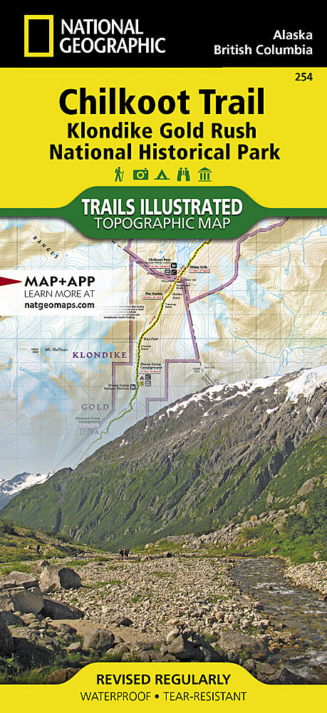 Chilkoot Trail / Klondike Gold Rush Trails Illustrated Topographic Map #254 - Cover