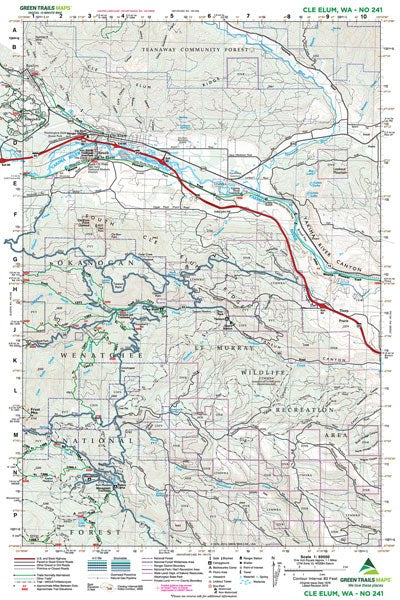 Cle Elum, WA - Green Trails Map #241