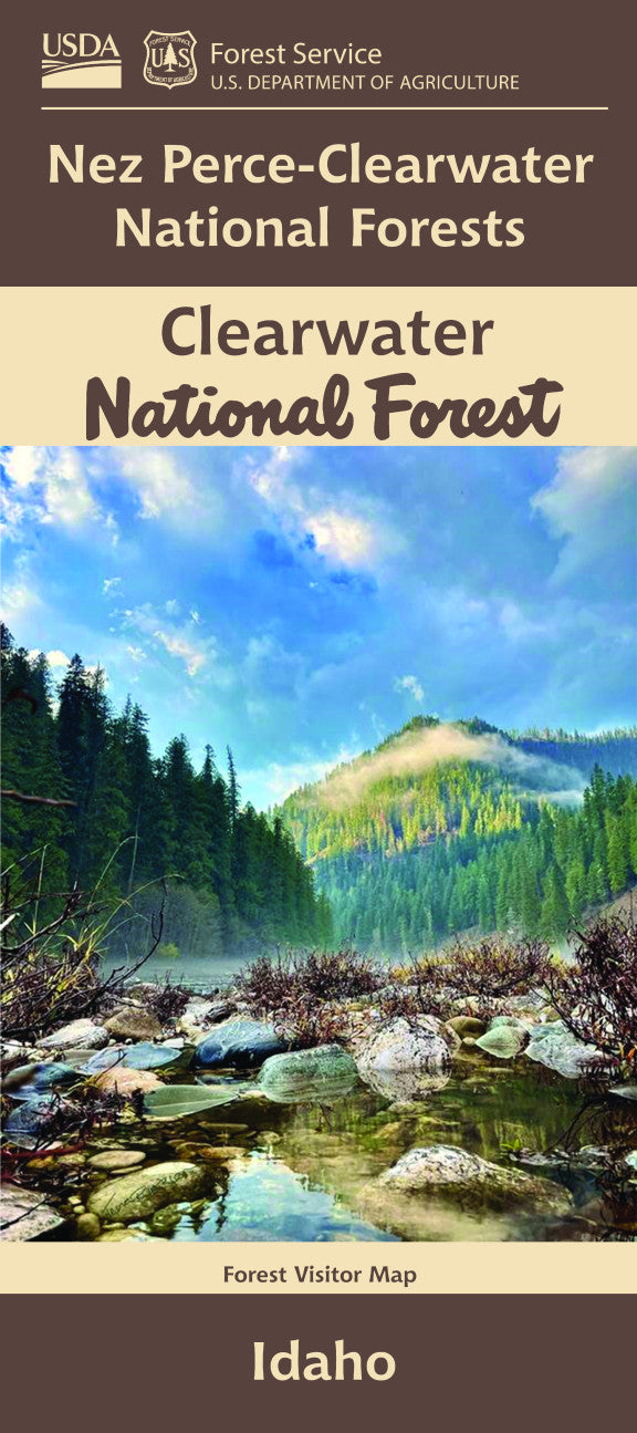 Clearwater National Forest - Nez Perce-Clearwater National Forests Forest Service Map - Cover