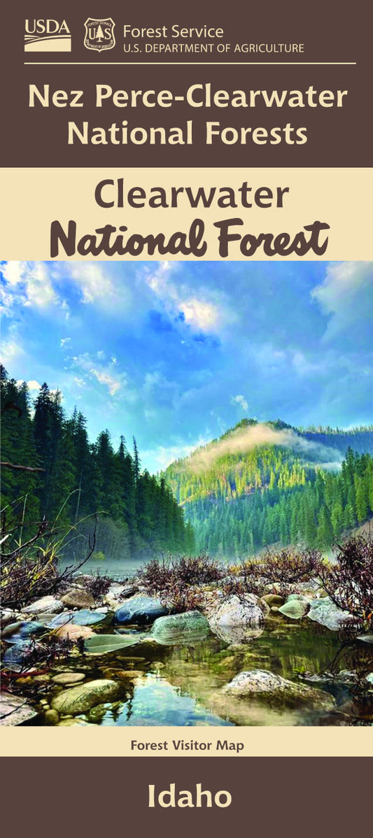 Clearwater National Forest - Nez Perce-Clearwater National Forests Forest Service Map - Cover