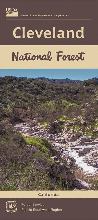 Cleveland National Forest Service Map - Cover