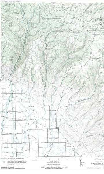 Colockum Pass, WA - Green Trails Map #243