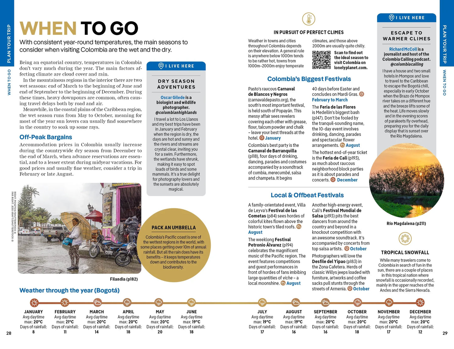 Colombia Travel Guide Book by Lonely Planet - Sample Page