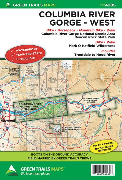Columbia River Gorge - West, OR - Green Trails Map #428S