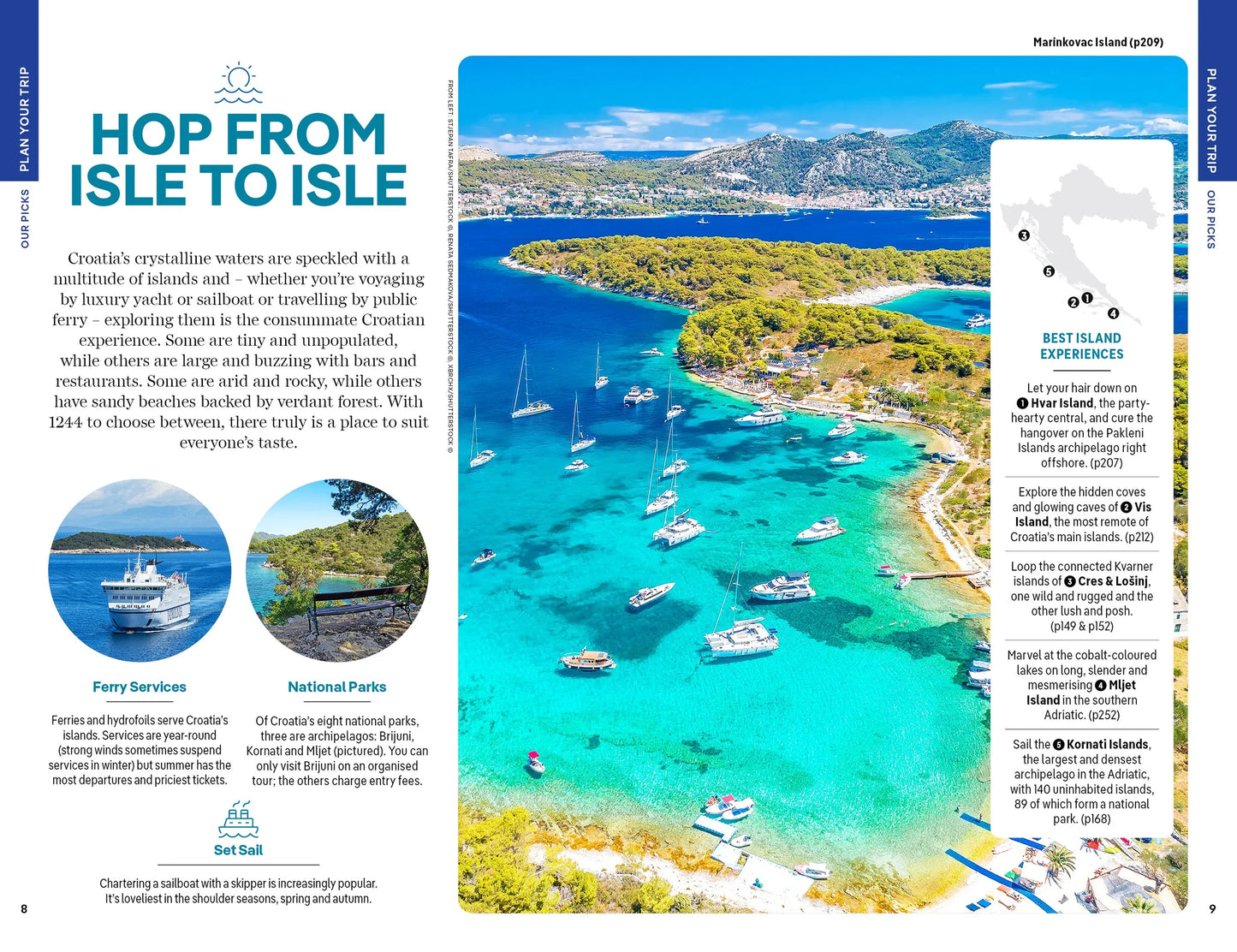Croatia Travel & Guide Book by Lonely Planet - Sample Page