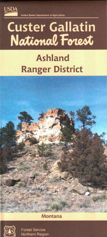 Custer Gallatin National Forest - Ashland Ranger District Forest Service Map - Cover