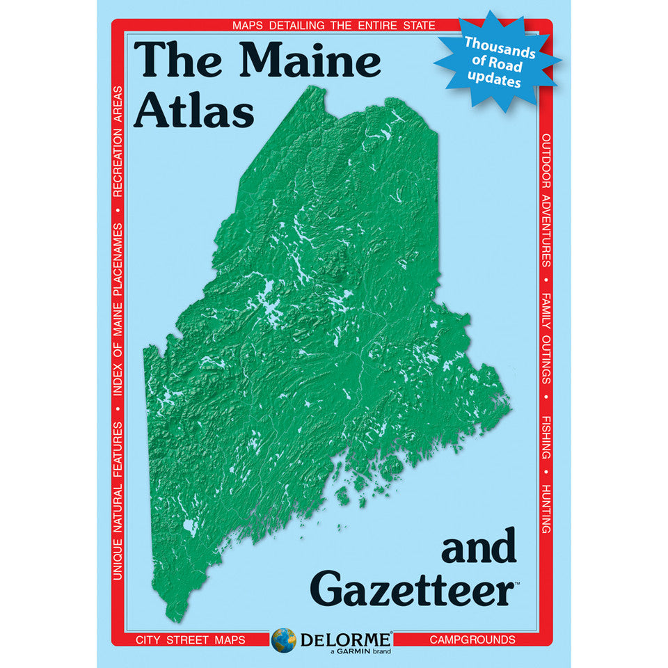 Maine Topographic Atlas & Gazetteer by DeLorme - Cover