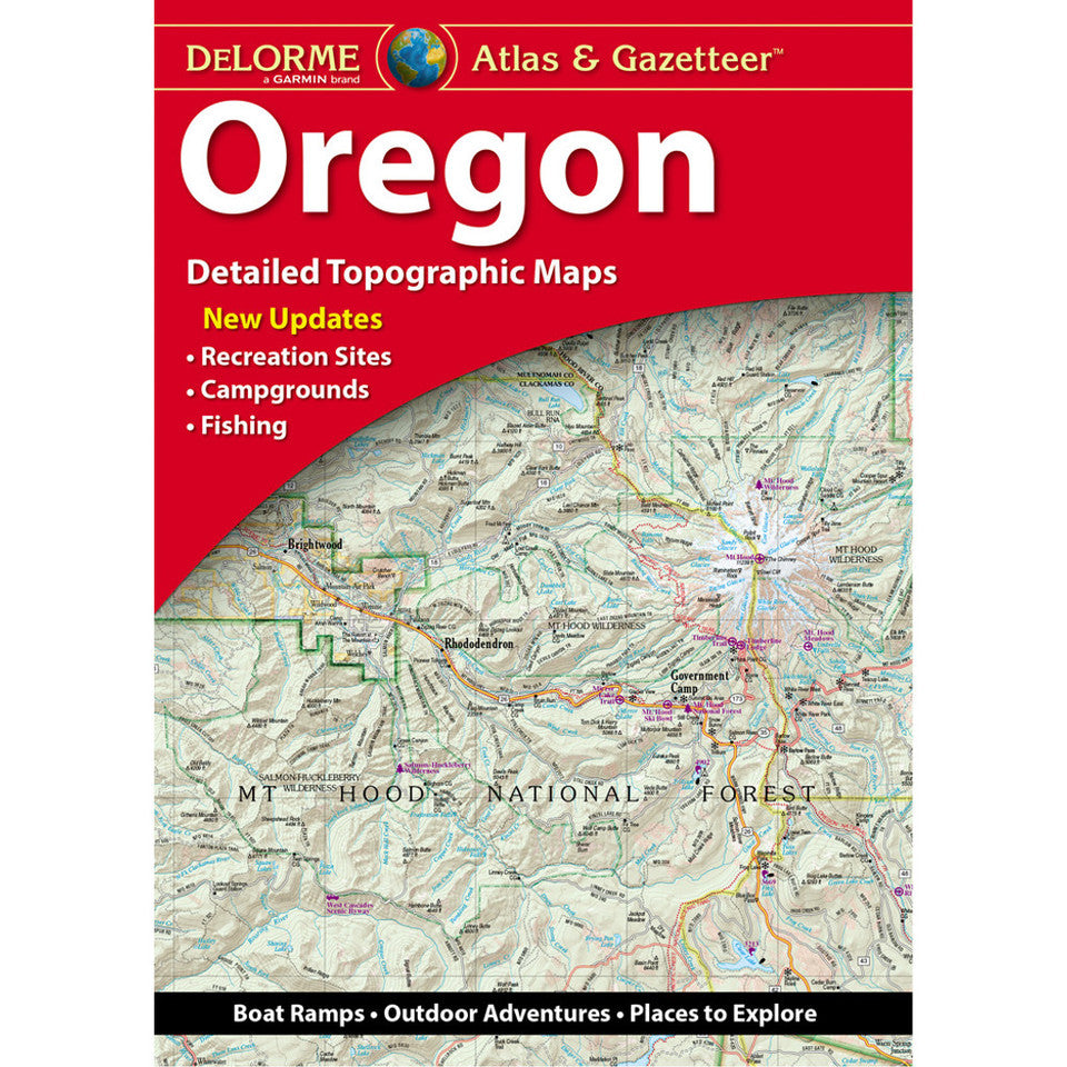 Oregon Topographic Atlas & Gazetteer by DeLorme - Cover