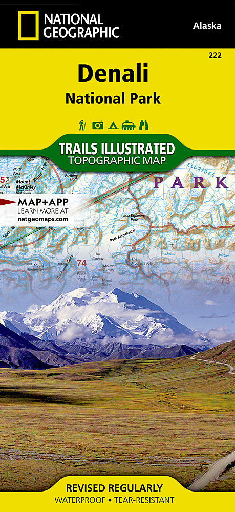 Denali National Park Trails Illustrated Topographic Map #222 - Cover