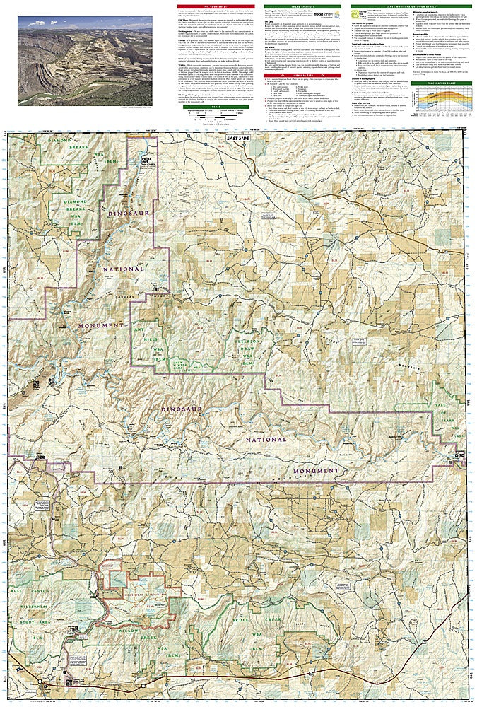 Dinosaur National Monument Trails Illustrated Topographic Map #220 - Map Detail