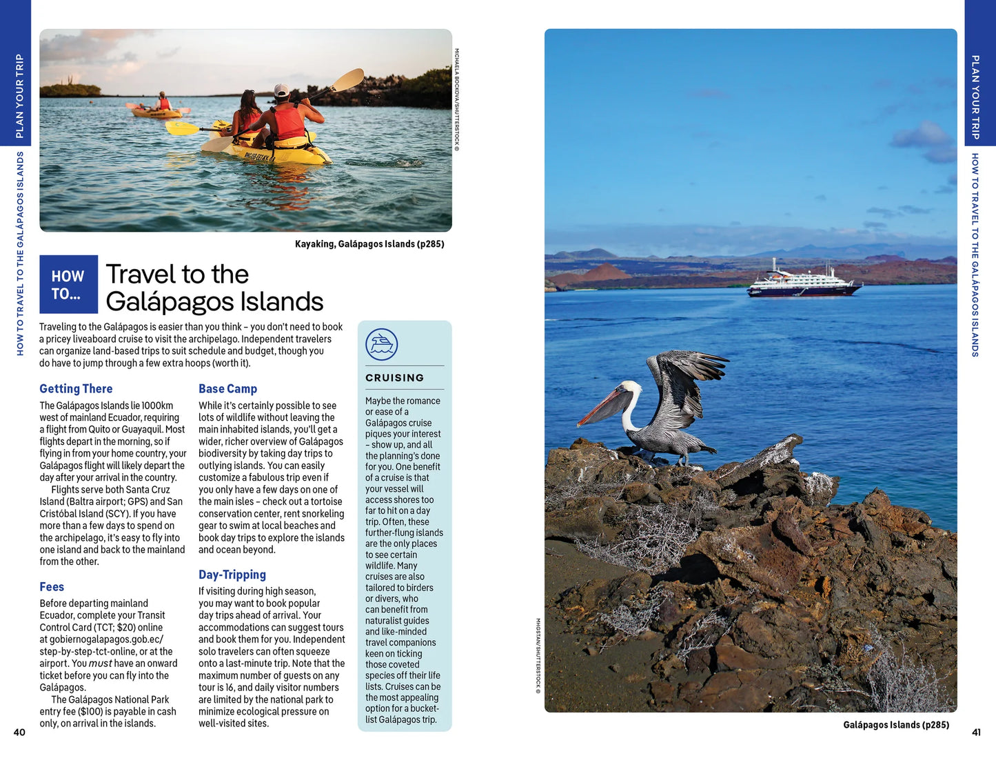 Ecuador & Galapagos Islands Travel Guide Book by Lonely Planet - Sample Page