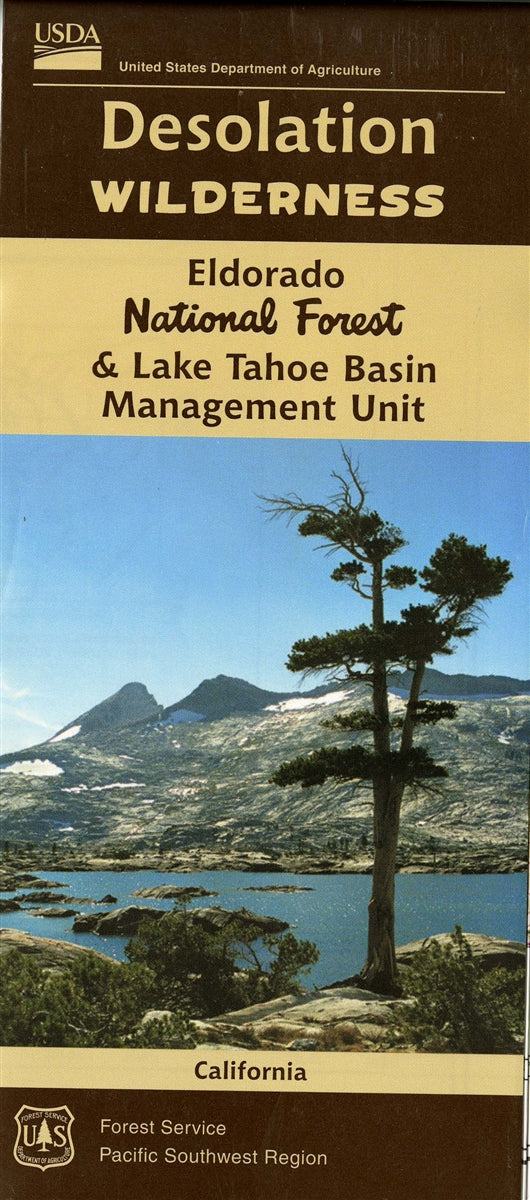 Eldorado National Forest Desolation Wilderness Forest Service Map - Cover