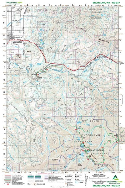 Enumclaw, WA - Green Trails Map #237
