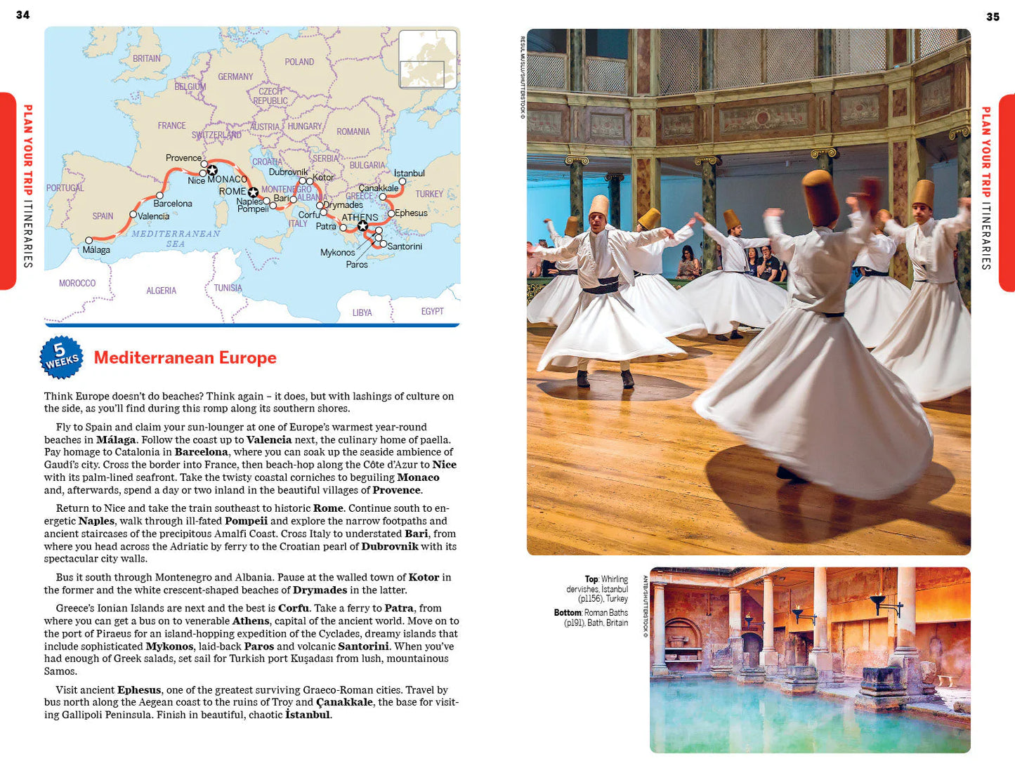 Europe Travel Guide Book by Lonely Planet - Sample Page