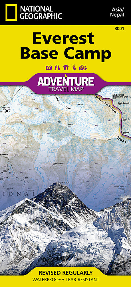 Everest Base Camp Adventure Travel Map by National Geographic - Cover