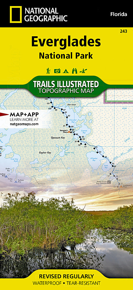 Everglades National Park Trails Illustrated Topographic Map #243 - Cover
