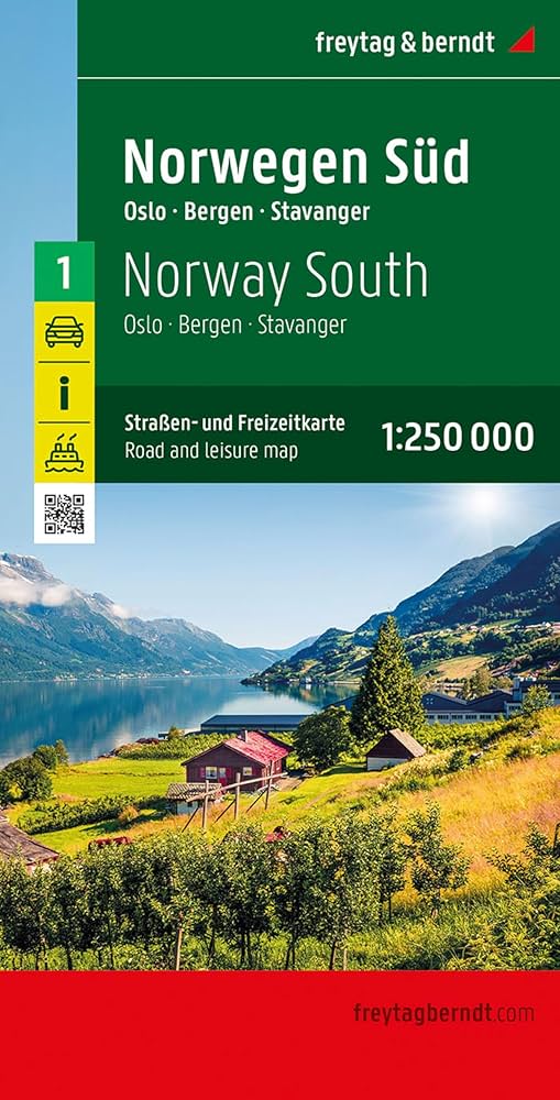 Norway South Road Map by Freytag & Berndt - Cover