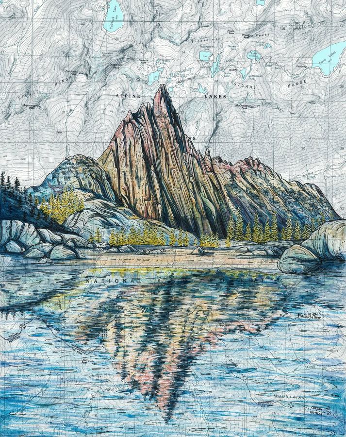 Prusik Peak (The Enchantments) Souvenir Art Print by Final Switchback