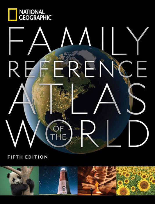 Family Reference World Atlas Book National Geographic.