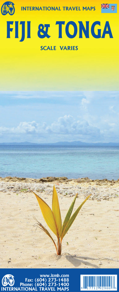 Fiji & Tonga Travel & Reference Map by ITMB - Cover