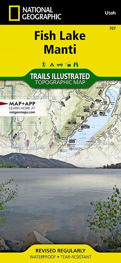 Fish Lake & Manti-La Sal National Forest Trails Illustrated Topographic Map #707 - Cover