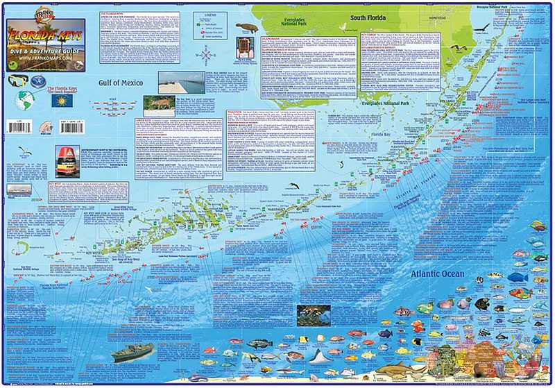 Florida Keys Dive & Guide Map