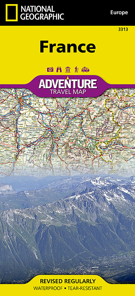 France Adventure Travel Map by National Geographic - Cover