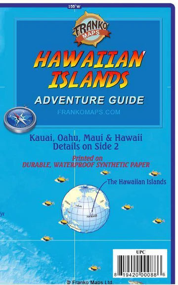 Hawaiian Islands Guide Map