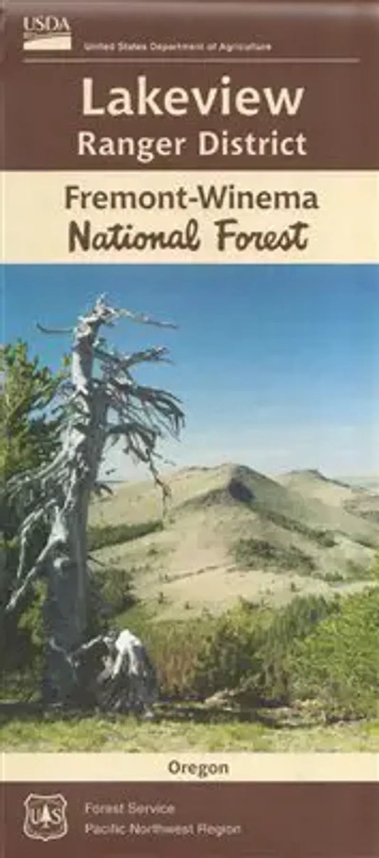 Fremont-Winema National Forest - Lakeview Ranger District Forest Service Map - Cover
