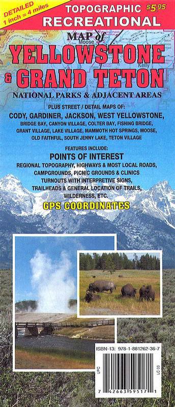 Recreation Map of Yellowstone