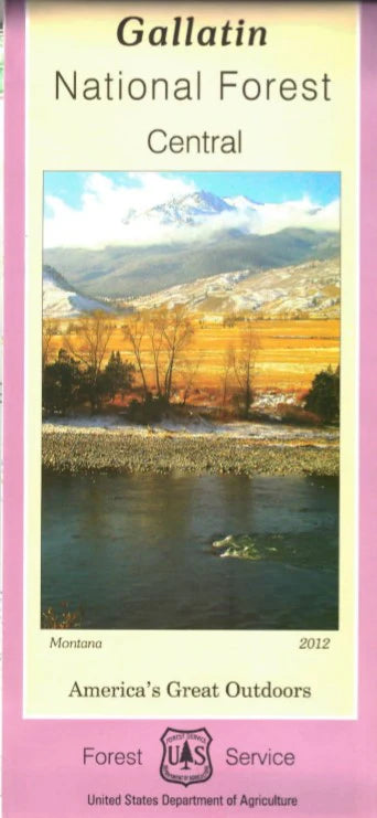Gallatin National Forest (Central) Service Map - Cover