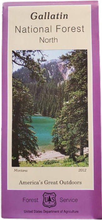 Gallatin National Forest (North) Service Map - Cover