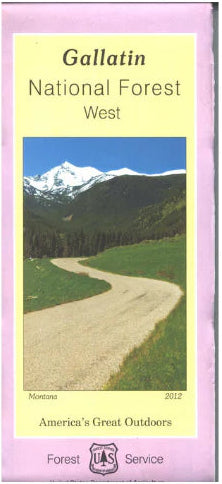Gallatin National Forest (West) Service Map - Cover