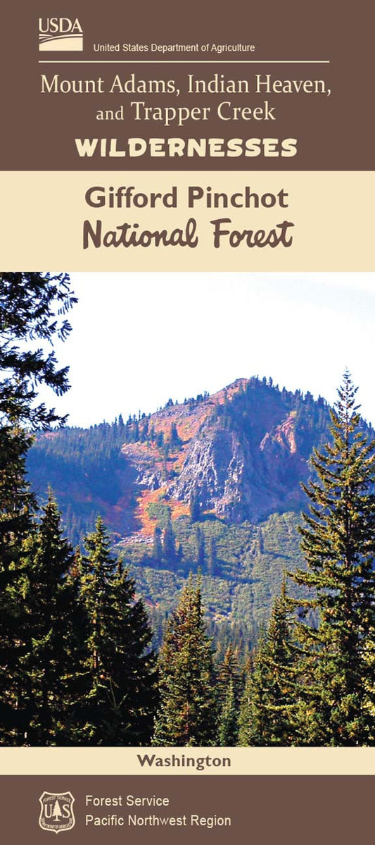 Gifford Pinchot National Forest - Mt Adams, Indian Heaven & Trapper Creek Wildernesses Forest Service Map - Cover